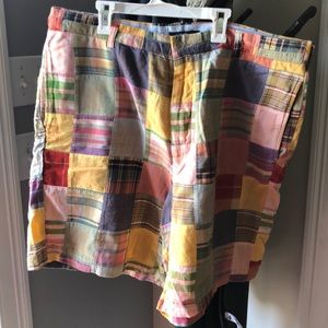 Men’s plaid jcrew shorts size 38
